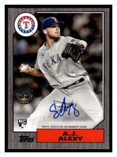 2022 Topps Update #87BA-AJA A.J. Alexy 1987 35th Anniversary Auto Black #/199