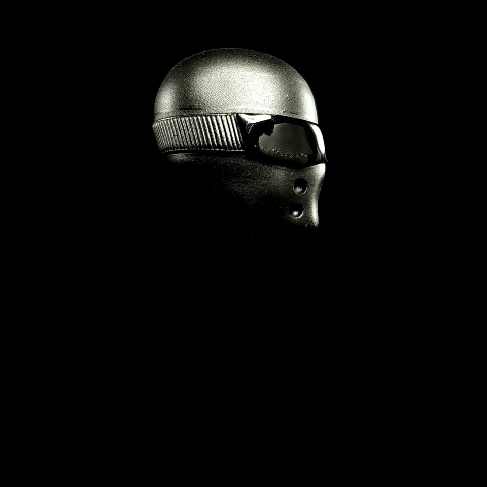 Escultura personalizada G.I. Joe Commando Cabeza Ojos de Serpiente Impresa en 3D MEZCO One Twelve 6" Foto 2 de 4