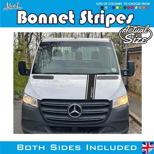 Mercedes Sprinter Crafter Bonnet Stripes Motorhome Decals Stickers Graphics 123 - 第 1/3 張圖片