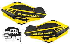 Powermadd Sentinel Guards Handguards Bright Yellow Black HAYES Snowmobiles Snow