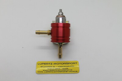 Webcon Alpha 0-5 Bar einstellbar Alu rot Benzindruckregler Kraftstoff SingleFeed