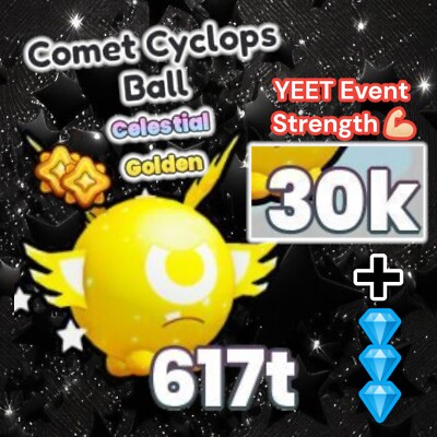 Golden Comet Cyclops Ball + 5 Millions Diamonds. PS99. YEET Event