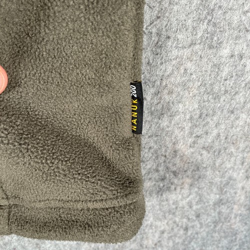Jack Wolfskin Fleece Mens Large 40 Green Nanuk 200 Paw Logo Jacket Gorpcore Pile - Picture 10 of 17