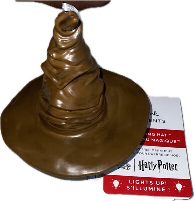 Hallmark Christmas Harry Potter ''The Sorting Hat'' Ornament Light Up Ornament