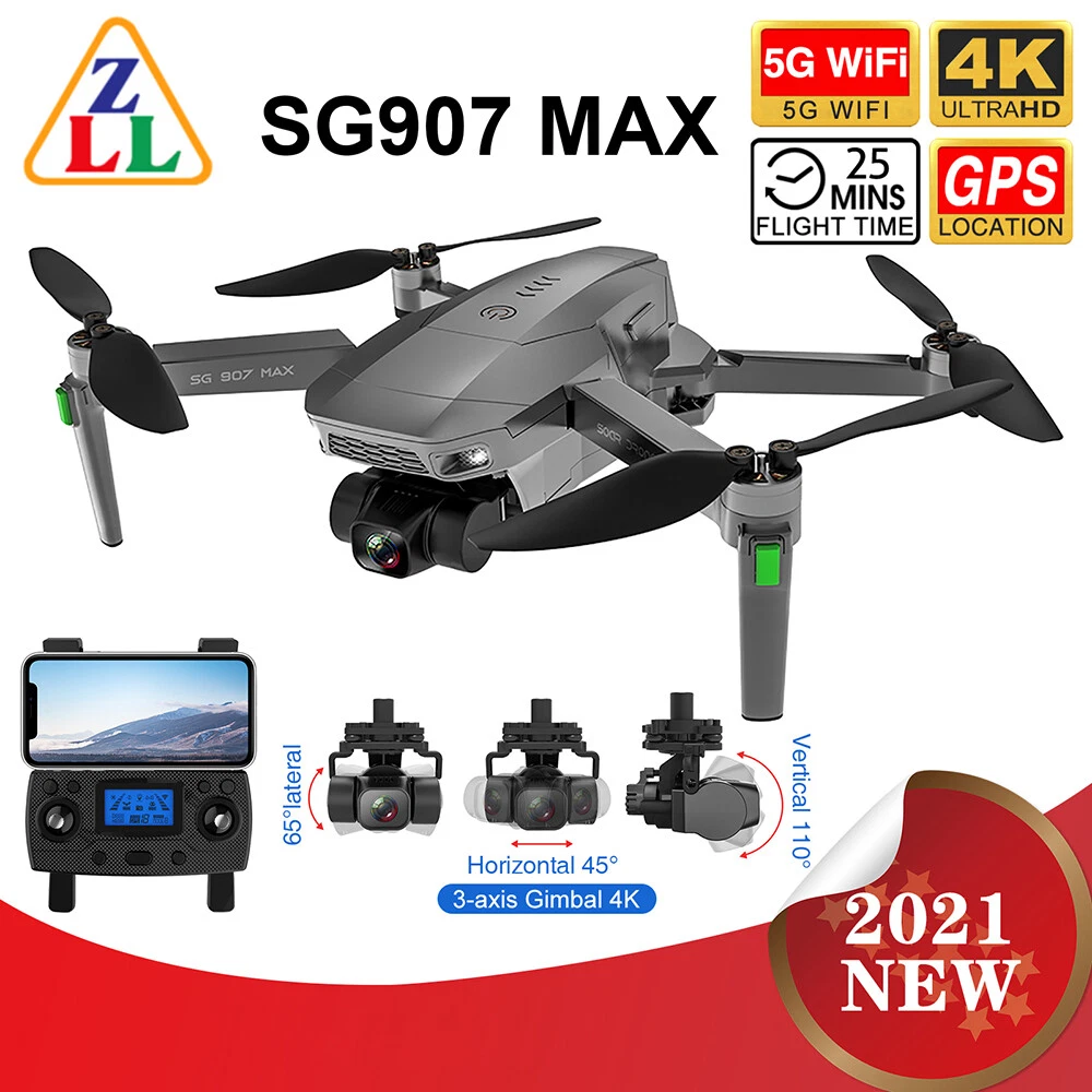 ZLL SG907 MAX 5G WIFI FPV GPS 4K HD Kamera 3 Achsen Gimbal