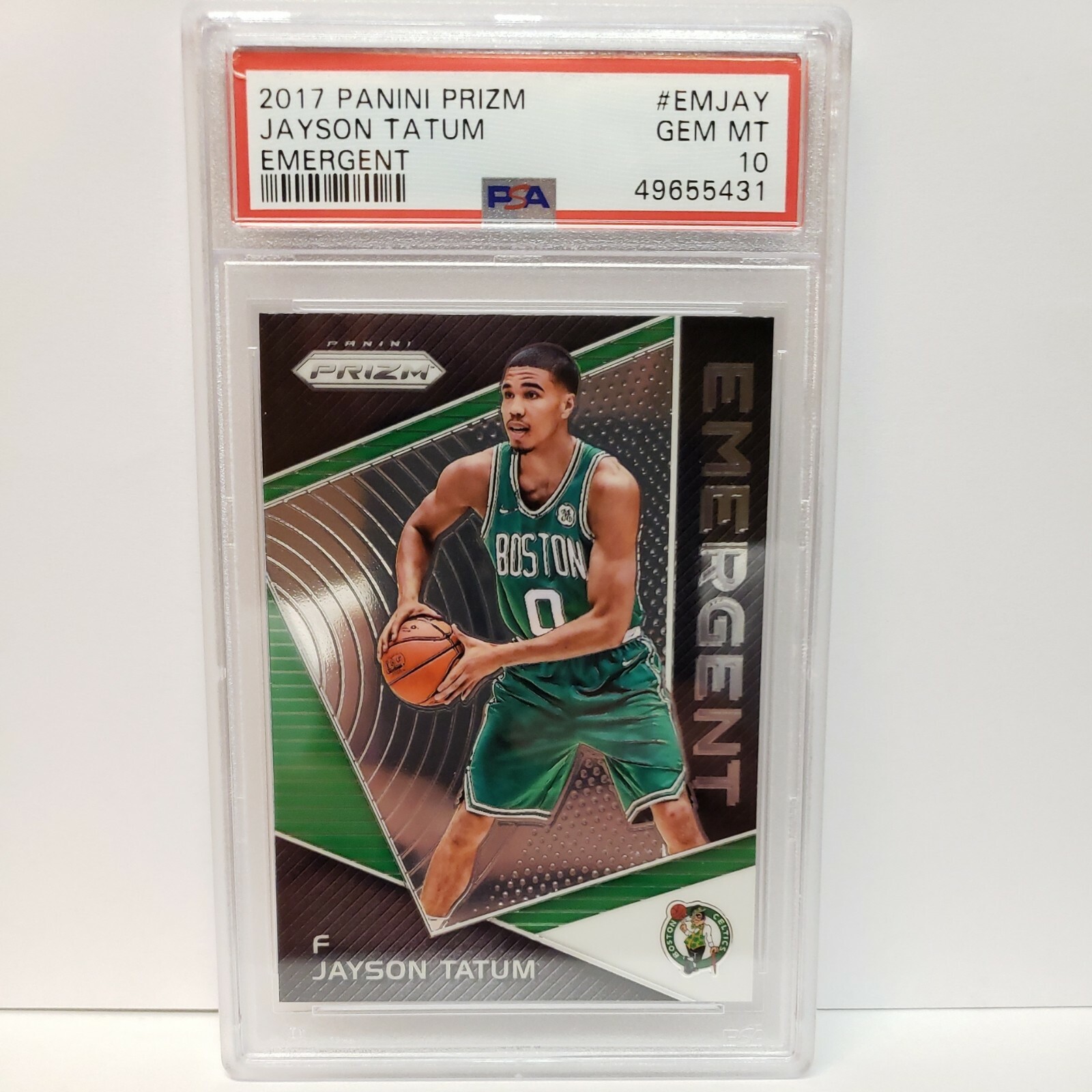 2017 Prizm JAYSON TATUM Rookie Emergent PSA 10 - Celtics RC