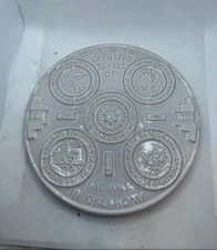 Vintage Frankoma Round Trivet 6.5”