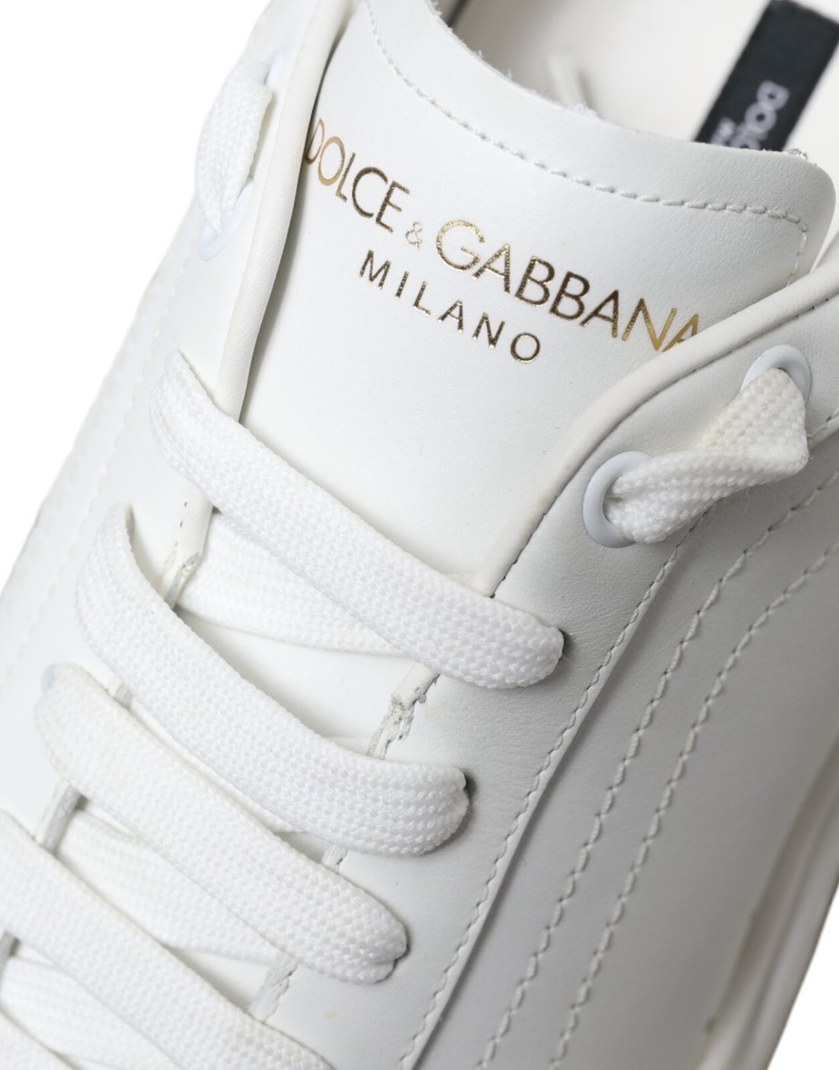 DOLCE & GABBANA Shoes Sneakers DAYMASTER White Gold Leather