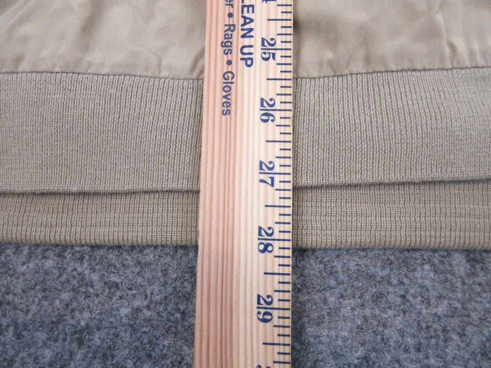 Куртка мужская Bobby Jones очень большая бежевая для гольфа шелковая повседневная четверть пальто на молнии - Изображение 4 из 4