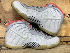 Nike Little Posite Pro Foamposite GS Pure Platinum 644792 005 Sz 4.5 Y Women 5.5