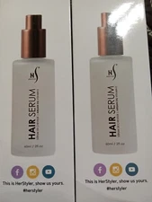 Herstyler HS Anti Frizz Argan Oil Vit E Hair Serum for Shine - NIB 2 bottles