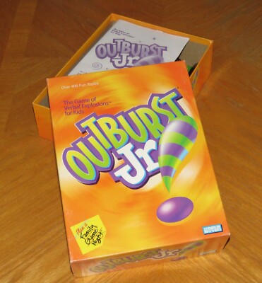 Outburst Junior Jr Kids Party Game - 2001 Hasbro - Complete & Nice