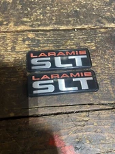 1994-2002 DODGE RAM 1500 2500 3500 LARAMIE SLT BADGES EMBLEMS OEM SET / PAIR