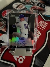 Brady Singer 2018 Leaf Metal Draft Baseball Black Autograph BA-BS1 6/15