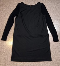 Ann Taylor Loft Women's Dress Long Sweater Sleeves Size 6P Black