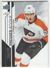 2018-19 Upper Deck Premier Hockey Oskar Lindblom Premier Rookie Card