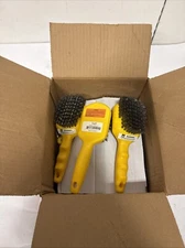 6 Malish Panini Brush 11401 Stainless Steel Bristles Yellow Cast Iron Grills 