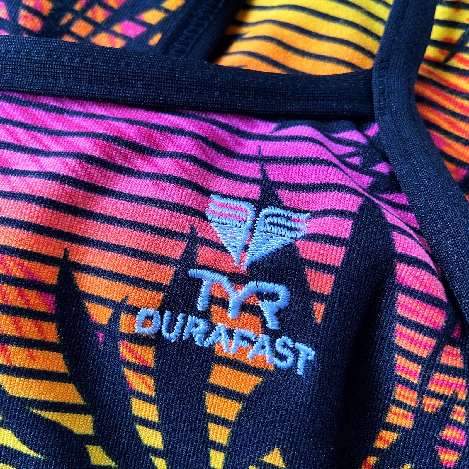 Tyr Womens Durafast Swimsuit Open Back One Piece Trop… Gem