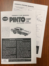COX .049 PINTO FUNNY CAR OWNER'S CAR AND ENGINE MANUAL INSTRUCTIONS 049