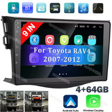 4 64G Car Stereo Radio For 2007-2011 Toyota RAV4 Android 13 GPS Navi WIFI Camera
