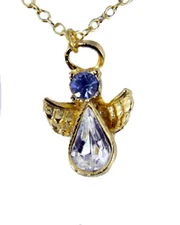6030430 December Birthstone Angel Necklace Pendant Guardian Secret Appreciation