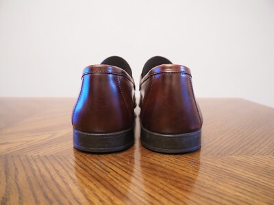 MAGNANNI Cognac Leather Buckles Stitching Low Cut Penny  display picture 2
