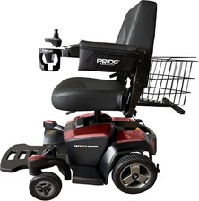 Pride Mobility Go Chair Electric Wheelchair Plus Rear Basket, Cup Holder, Saddle
