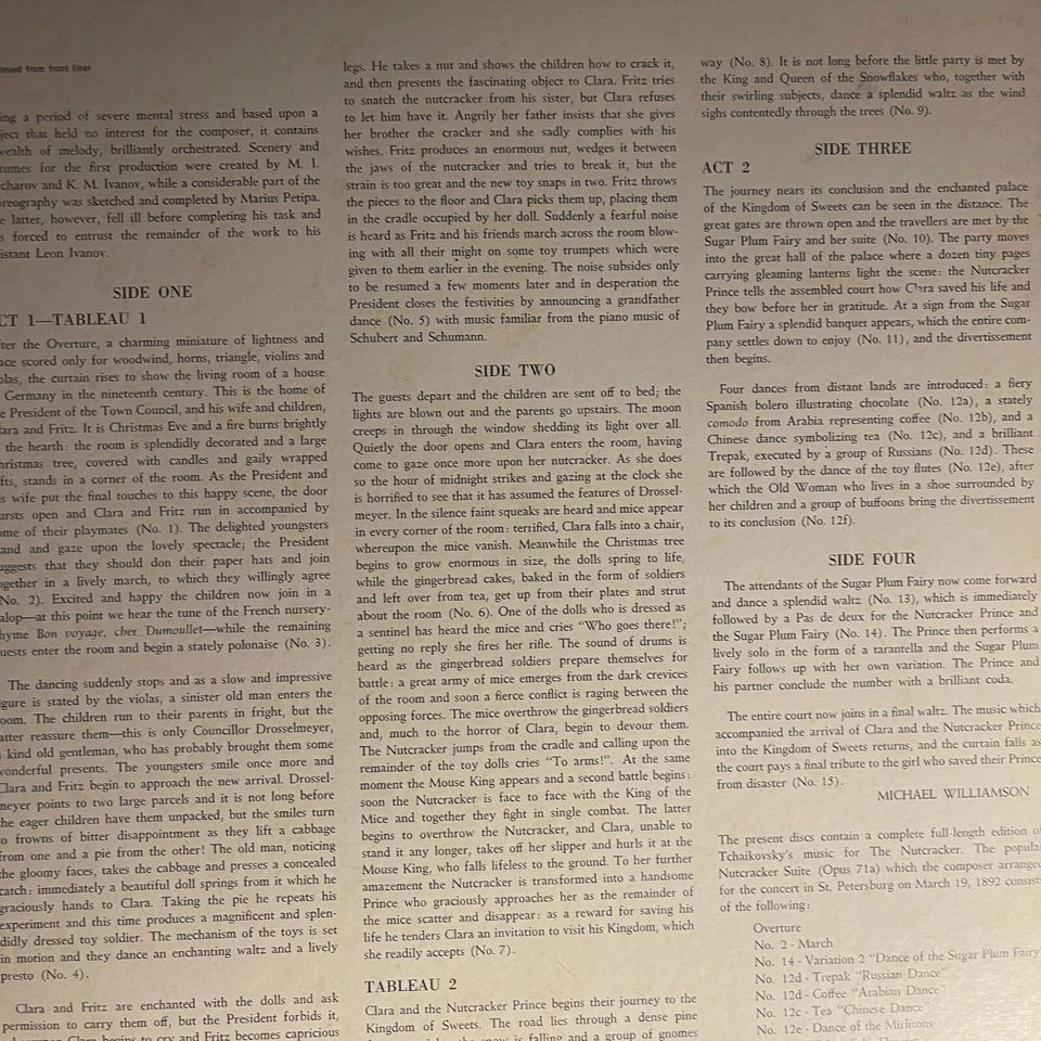 Tchaikovsky, Ansermet – The Nutcracker 2 LP Box Set Compilation - Image 3 of 4