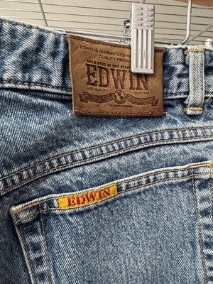 Edwin Jeans Vintage 90s Light Stone Wash 31x32 Made in Japan