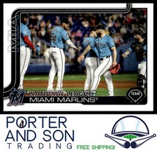 Miami Marlins 2025 Topps Series 1 #340 Team Baseball Card