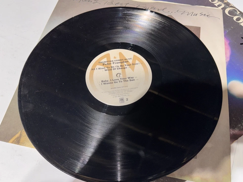 Peter Frampton Comes Alive Double LP Vinyl Records 1976 - Image 2 of 4