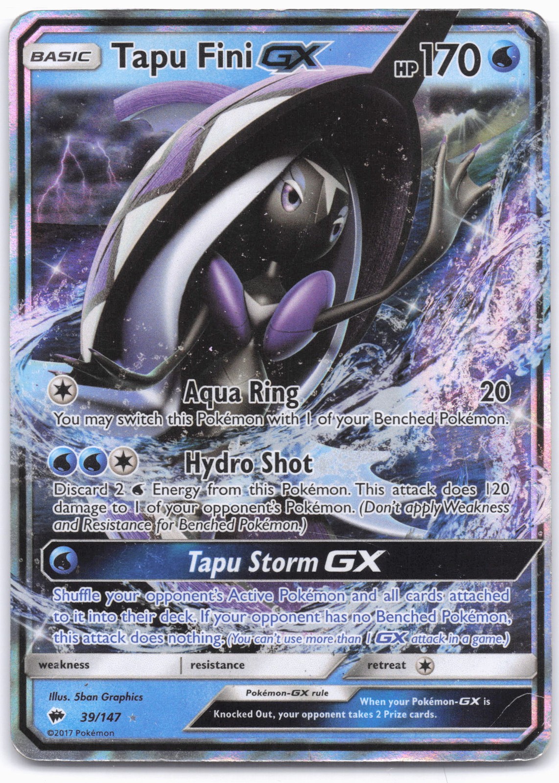 SM - Burning Shadows #39/147 Tapu Fini GX