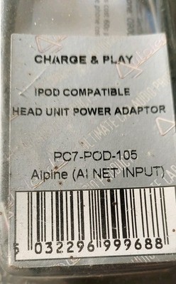 AUTOLEADS Charge & Play iPod kompatibel Kopf Netzteil PC7-POD-105 ALPINE
