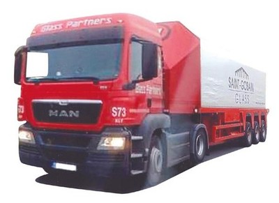 AWM LKW MAN TG-S LX Innenlader-SZ Glass Partners 74916