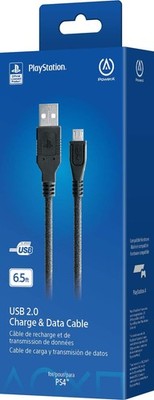 PowerA - Micro USB Charge Cable for PlayStation 4 - Black