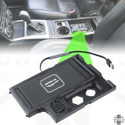 Wireless phone charging tray for Land Rover Freelander 2 