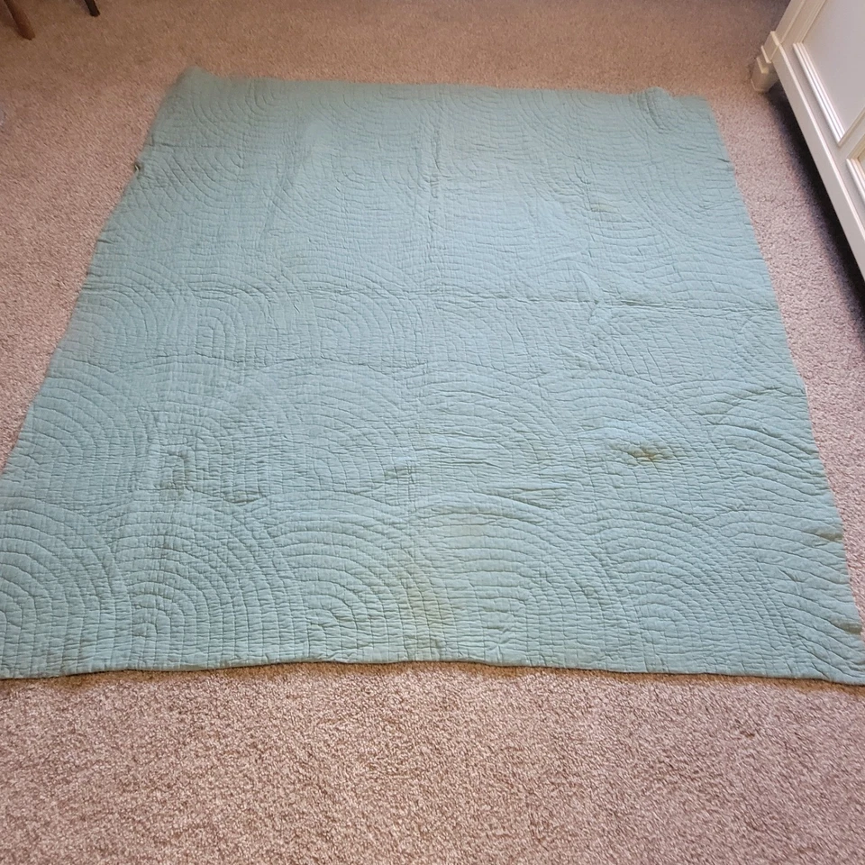 Vintage Handmade Quilt Throw Granny Patchwork Large Blanket 67 X 67 Multicolor - Image 4 of 4