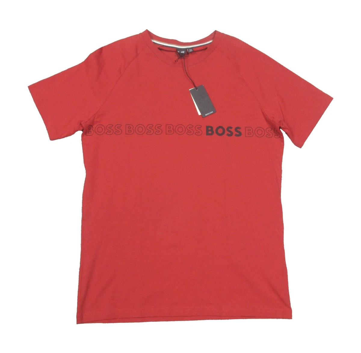 T-shirt Homme Hugo Boss Tessler 89 – Col Rond Rouge – 100% Coton – Taille M / IT 50