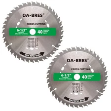 6-1/2-Inch 40-Tooth Circular Saw Blade with 5/8-Inch 6-1/2" 40T, Silver 