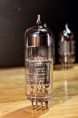 Single nice 12BH7 BRIMAR brand as Mullard BLACK PLATES Preamp Tube UK Tested NOS
