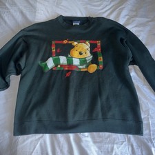 Disney Winnie the Pooh Dark Green Sweatshirt Adult L/XL