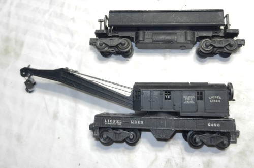 Lionel postwar 6460 Bucyrus Erie Crane Car and 3459 Automatic Dump Car - Picture 3 of 7