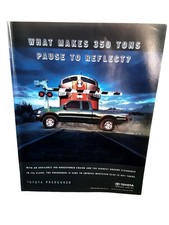 2000 Toyota PreRunner Truck Train Scene Vintage Automotive Print Ad