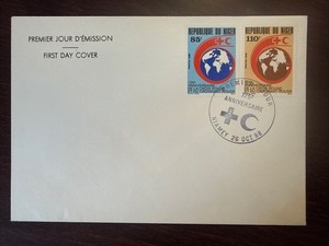 NIGER FDC COVER 1988 YEAR RED CROSS RED CRESCENT HEALTH MEDICINE STAMPS