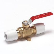 PACK OF 2 - Hep2O 22mm Hot & Cold Brass Lever Ball Valve - FREE 1 Day Delivery