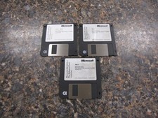 Vintage Microsoft MS-DOS 6.0 Enhanced Tools Operating System 3.5" Floppy Disks