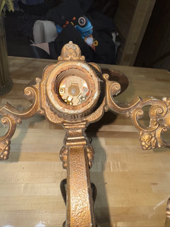 Lámpara de techo antigua vintage de diseño Art Deco de Riddle Co. años 20 6 luces Foto 4 de 4