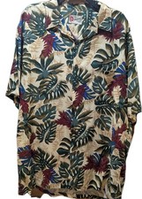 Hilo Hattie Vintage The Hawaiian Original Aloha Shirt Size XL Made in Hawaii USA
