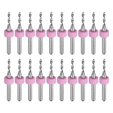 20pcs Micro PCB Drill Bits 1.8mm Tungsten Steel for  CNC Engraving