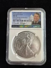 2024 (P) Silver Eagle $1 FDOI MS70!!! (Rare) Anna Cabral SIGNED REAGAN LOW POP